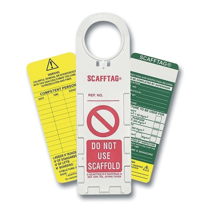 Scaff Tag Kit - 10 Holders c/w 20 Record Cards & 1 Marker Pen