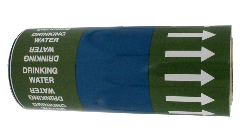"DRAINAGE" SVP Pipeline Arrow ID Tape 33m BS1710:2014