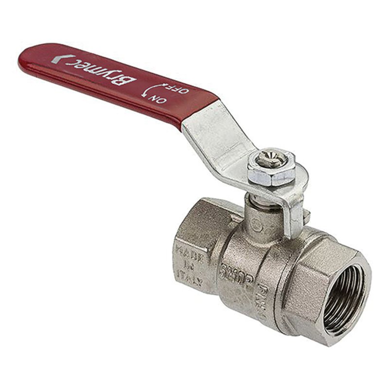 1/4" F X F Red & Blue Lever Ball Valve