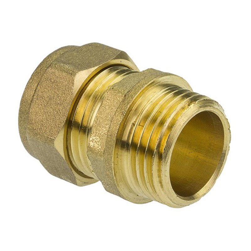 Compression 8mmx3/8" Male Iron Coupler