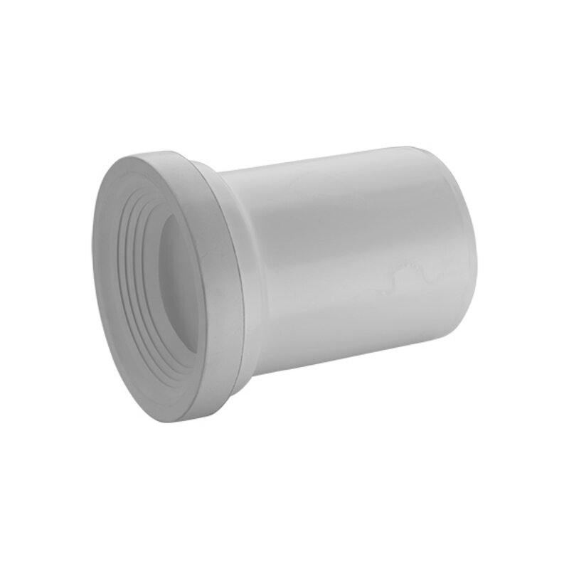 110mm Straight HDPE WC Back to Wall Pan Connector 160mm long