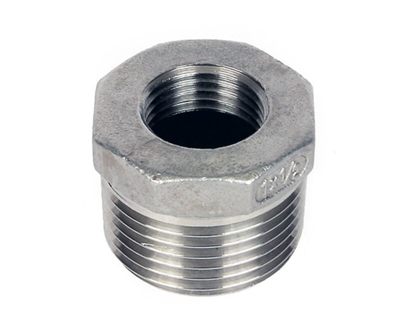 Stainless Hexagon 1 1/4 x 1/2" Reducing Bush (316/A4)