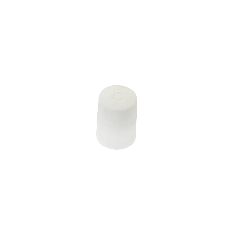 M10 White Stud End Cap 