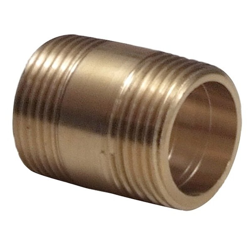 Brass Barrel Nipple - 1/4" (Length - 20mm)