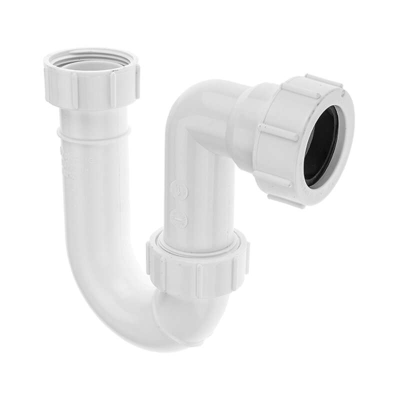 32mm / 1 1/4" Tubular Swivel P Trap (75mm Seal)