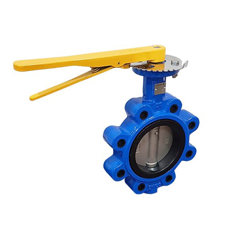 6" Ductile Iron Lugged & Tapped Butterfly Valve (GAS)