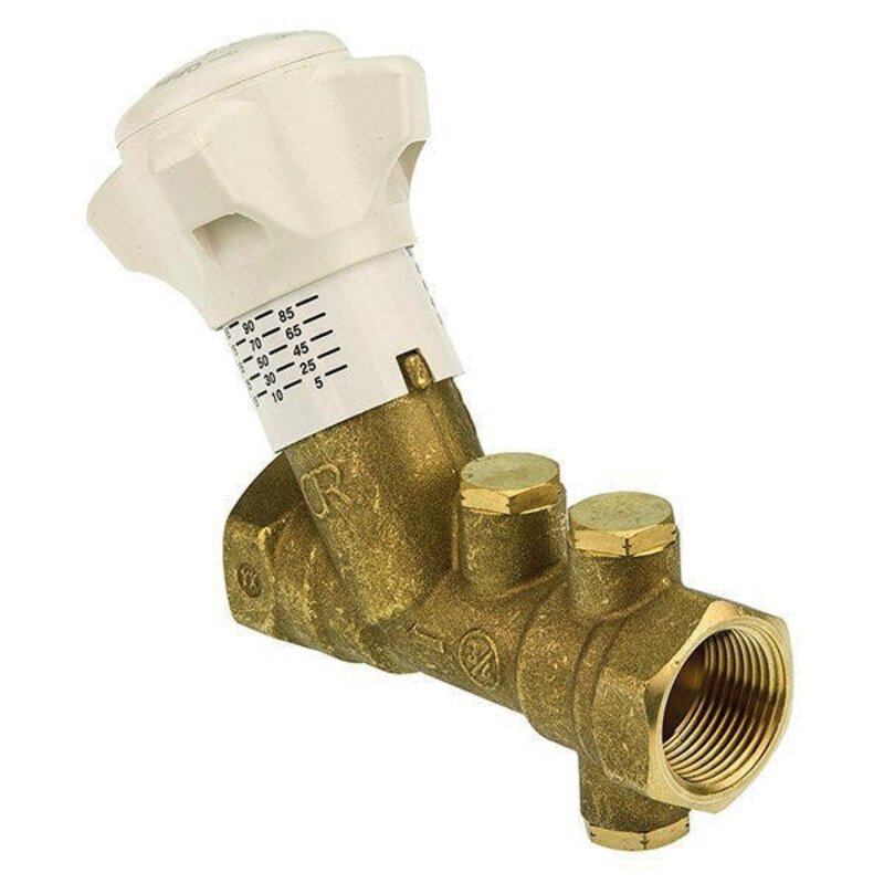 1/2" DZR Brass Low Flow Double Regulating Valve