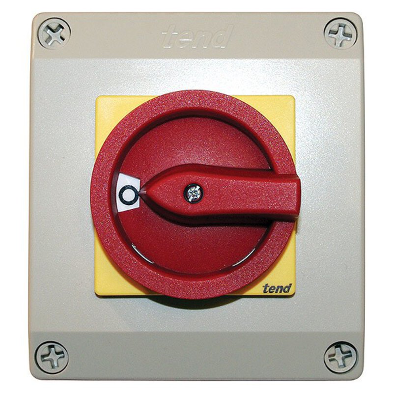 ERL 4 Pole Rotary Isolator, 40A, IP65 Polycarbonate Enclosure