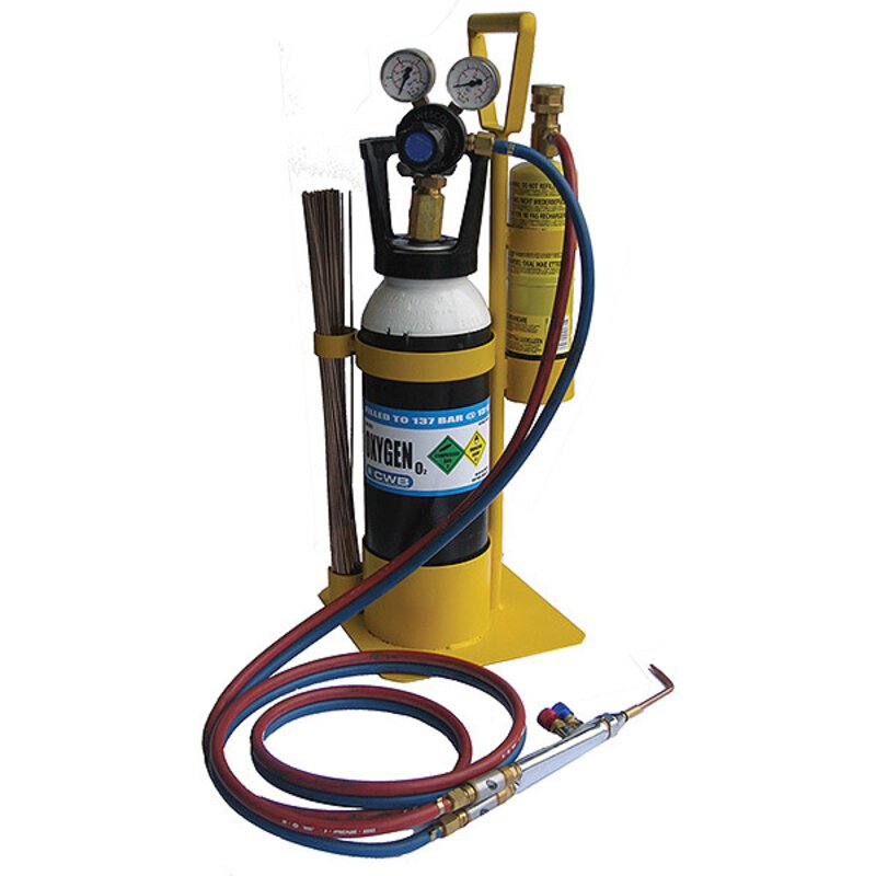 Flame Tech Pro kit inc Mapp, Hoses, Torch & Stand etc (Without Oxygen)