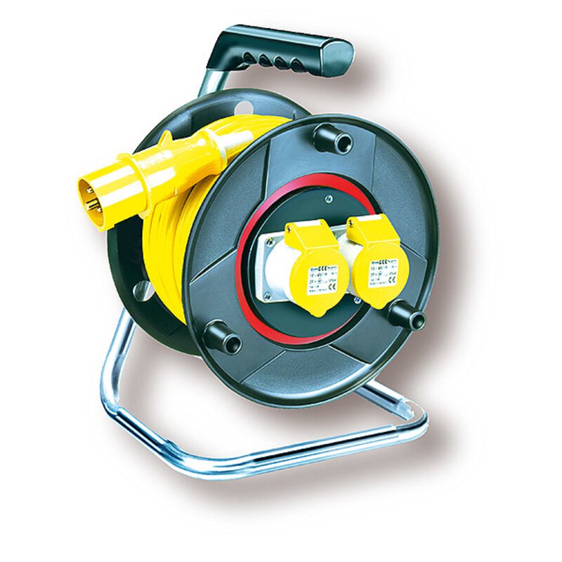 110V 16A Anti-Twist Centre Cable Reel - 25m