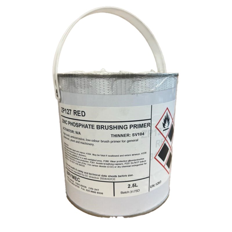 Red Zinc Phosphate (Oxide) Anti Rust Primer – 2.5 ltr Can