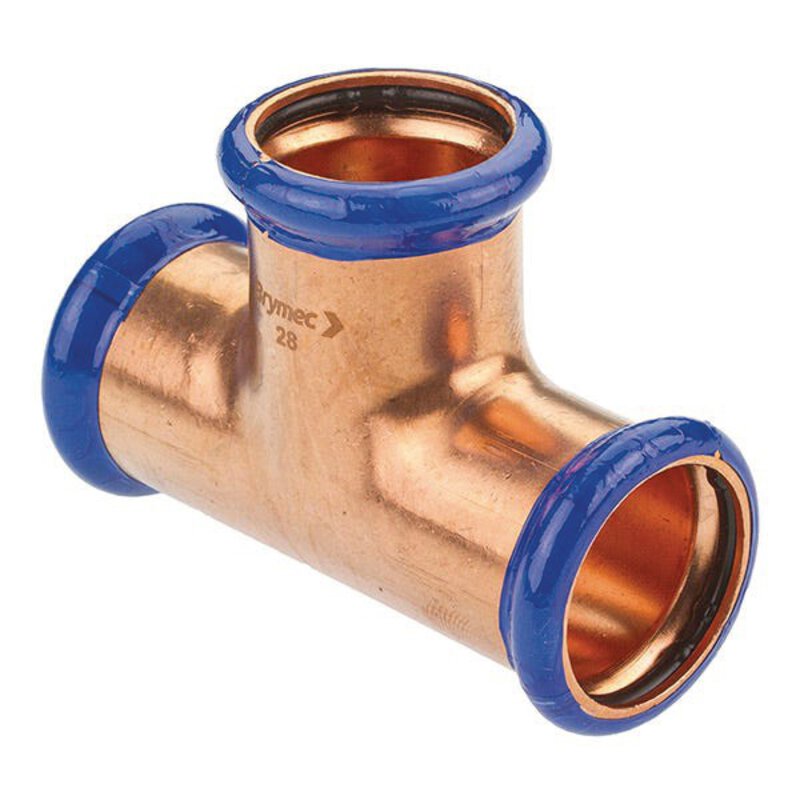 76mm Copper-Press Equal Tee (M-Profile)