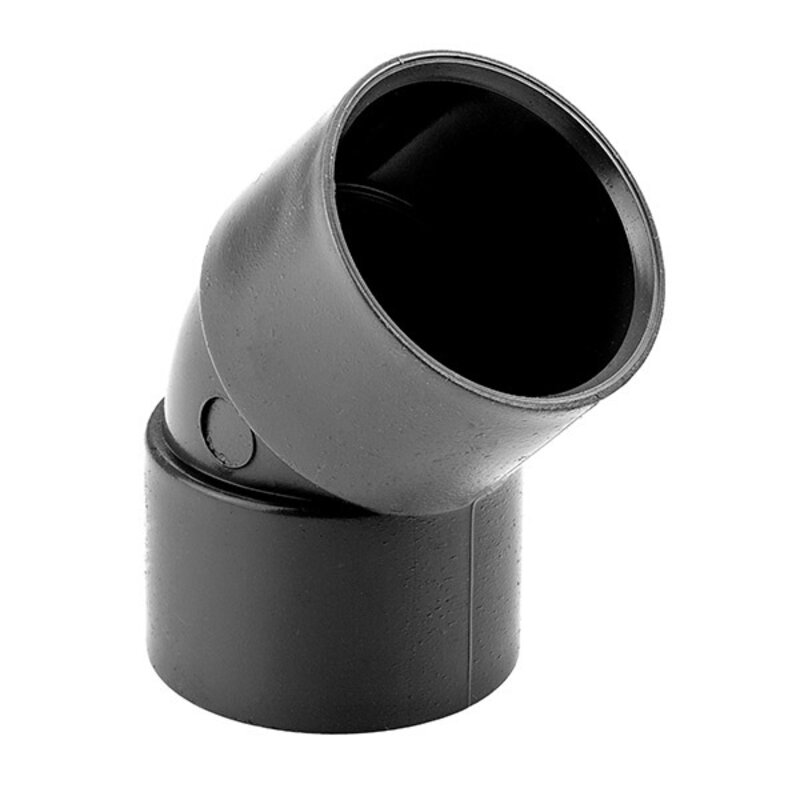 1 1/2" / 40mm 45 Elbow Black Solvent Waste