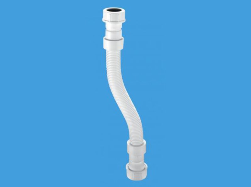 3/4" White Flexible Connector Universal Compression - 8"