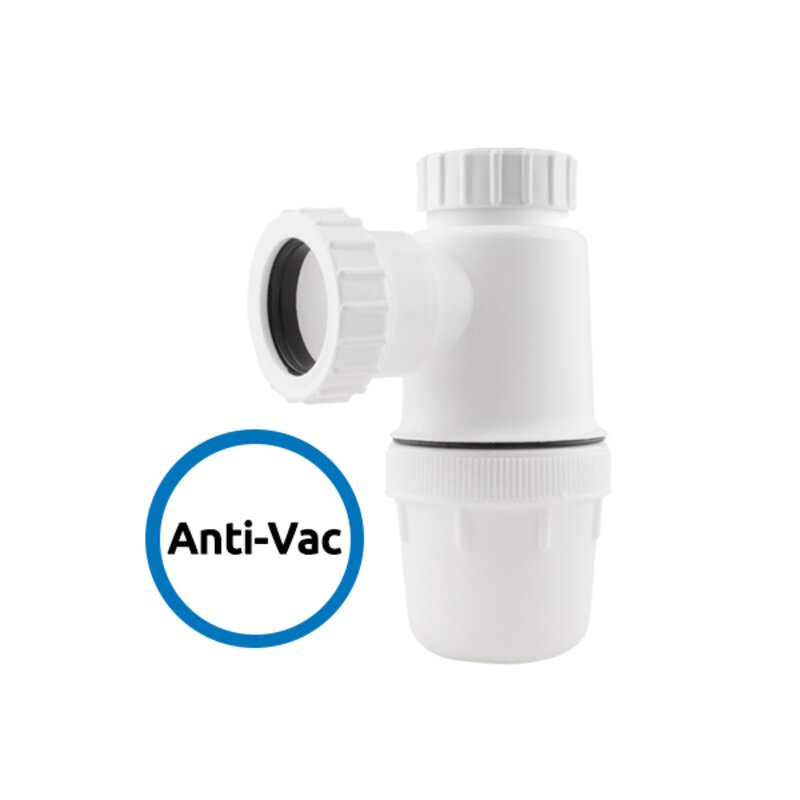 40mm / 1 1/2" Anti-Syphon Bottle Trap (75mm Seal)