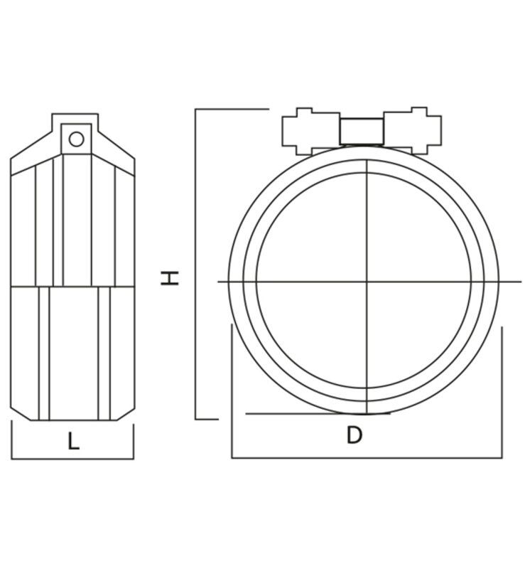 CIS 200mm Rapid Stainless Coupler