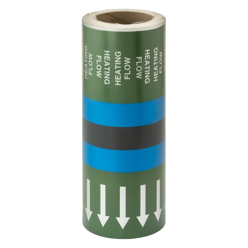 "HTG Flow" Pipeline Arrow ID Tape 33m BS1710:2014