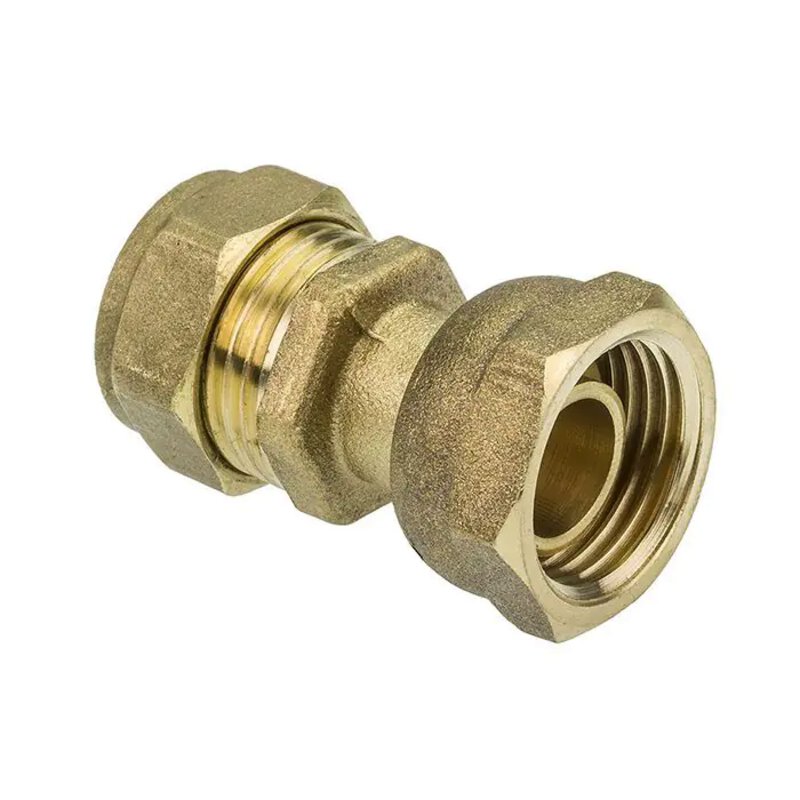 DZR Compression 15mm x 1/2" Straight Tap Connector