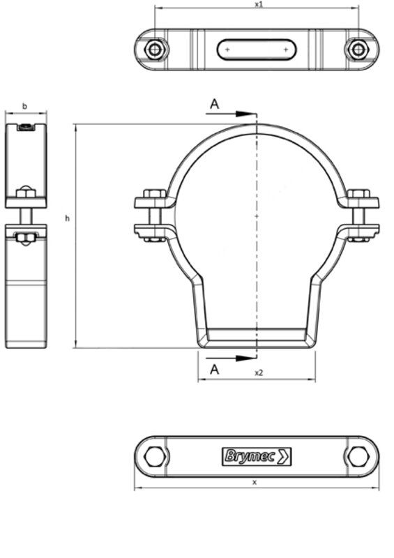 CIS 100mm Bracket Ductile Iron 